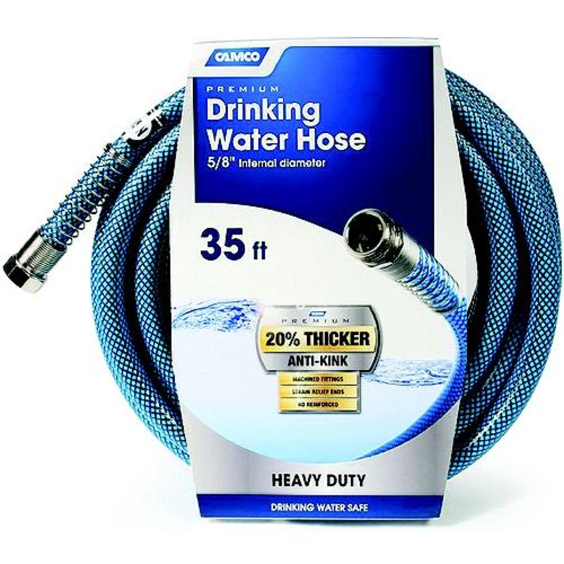 Camco 22853 Heavy Duty 50′ Premium RV Drinking Water Hose
