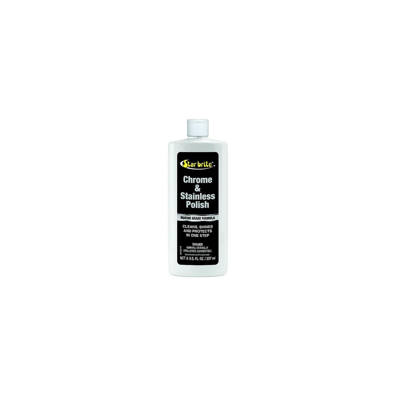 Chrome & Stainless Steel Polish, 8 oz.