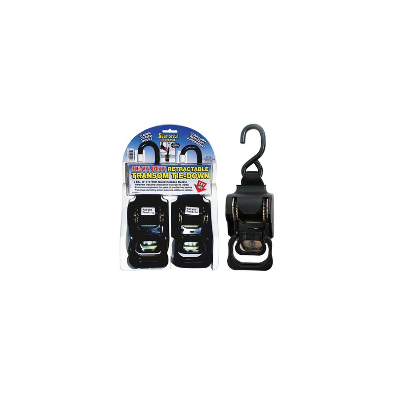 Sta-Put 60428 2 Heavy Duty Retractable Tie Downs (2 Per Pack)