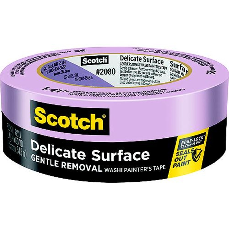 3M 80988P Scotch Delicate Surface Painters Tape 2080, 3/4 x 60 yds.