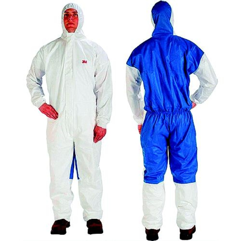 COVERALL 3XL WH/BLU 5/6 @20, Pack of 20