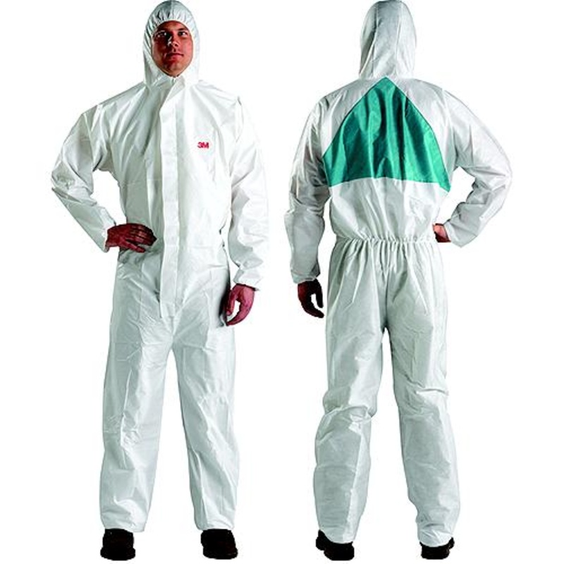 COVERALL 3XL WH/GR 5/6 @20, Pack of 20