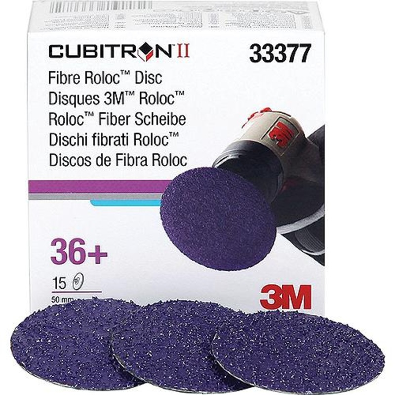 2 Cubitron II Fibre Roloc Disc