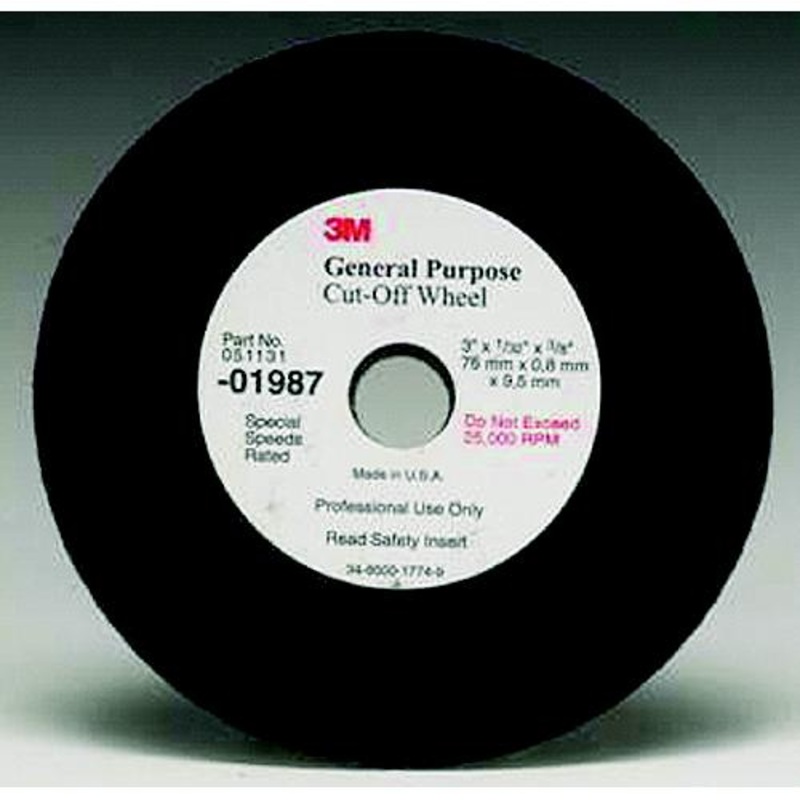 3M 1988 Cut Off Wheel 3 x 1/16 x 3/8