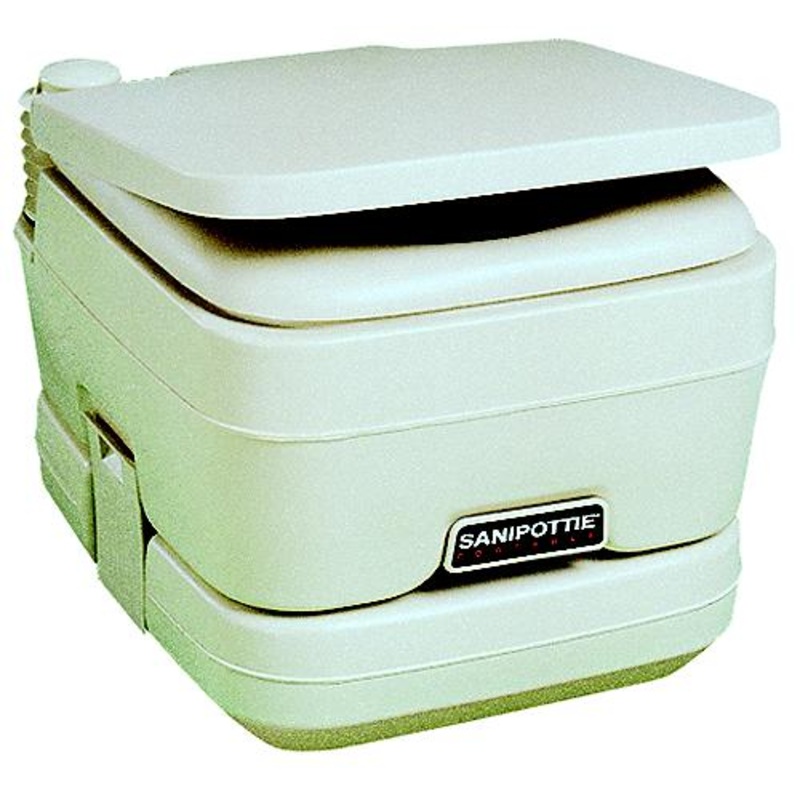 Dometic 2.5 Gallon Adult Size SaniPottie 962 Portable Toilet With Bellows Flush
