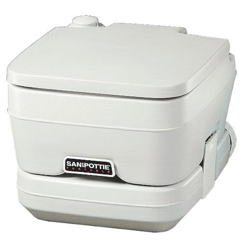 Dometic 2.5 Gallon SaniPottie 964MSD Portable Toilet With Mounting Brackets and 1.5 MSD Fittings