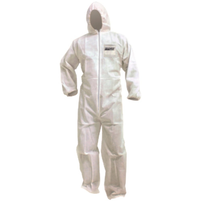 Seachoice 93147 Poly Disposable Coverall With Hood, 3X-Large