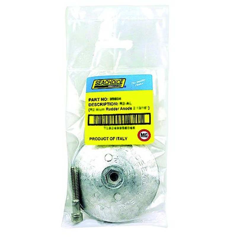 Seachoice 95603 Rudder & Trim Tab Anode w/Allen Screw, Magnesium, Model R1, Size 1-7/8 dia. x 1/4