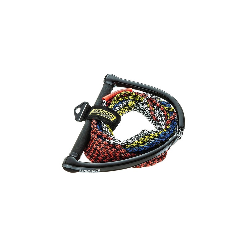 Seachoice 86734 4-Section Water Ski Rope, 75′, 12 Handle with Rubber Grip