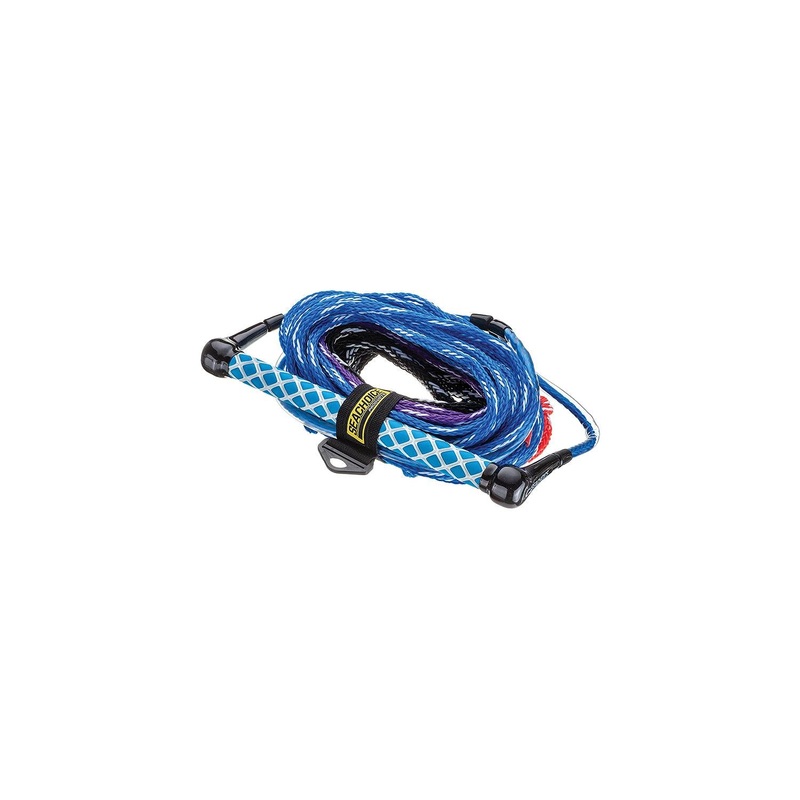 Seachoice 86811 4-Section Wakeboard Rope, 75′, 15 Handle with Textured EVA Grip