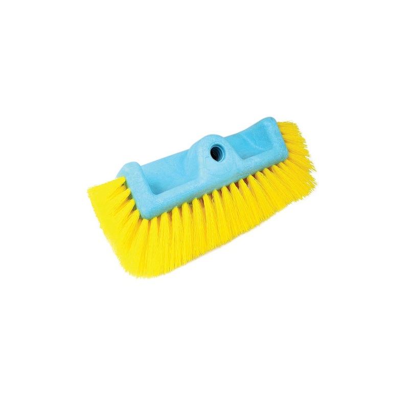 Seachoice 90576  Brush with Side Bristles 10, Medium (Yellow Poly)