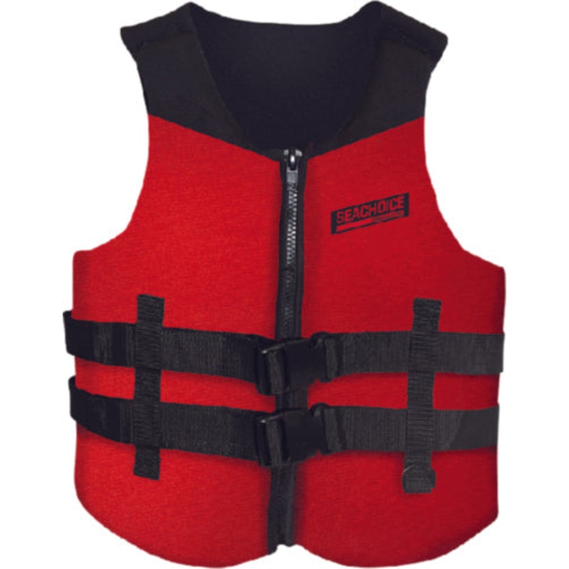 Seachoice 85953 Neoprene Multi-Sport Vest, Red/Black – Youth