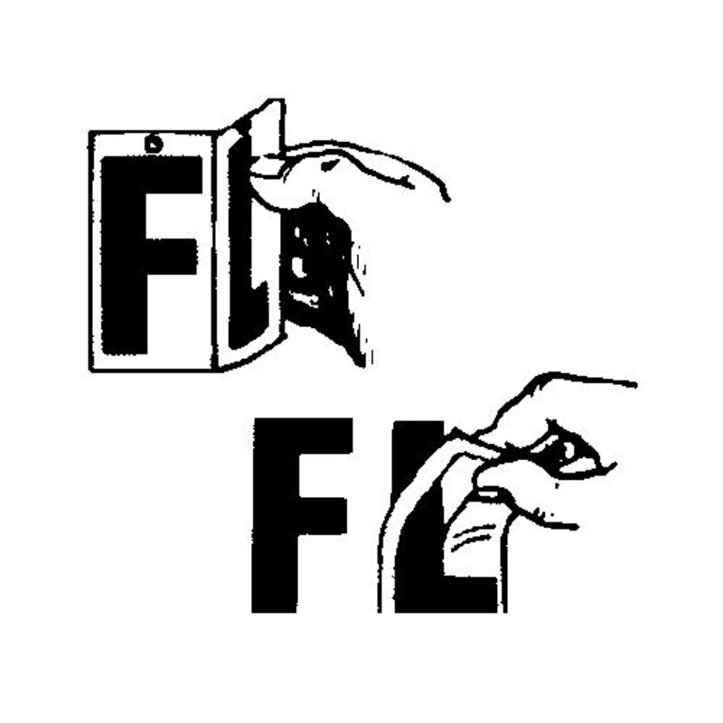 Seachoice 77561 3 Solid Letter F – White – Pack of 10