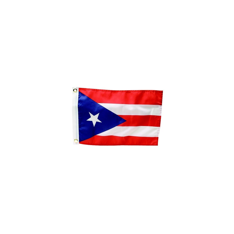 Seachoice 78281 12 x 18 Nylon Print Dyed Puerto Rico Flag