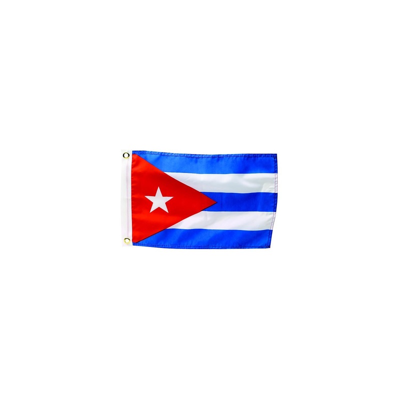 Seachoice 78291 12 x 18 Nylon Print Dyed Cuba Flag