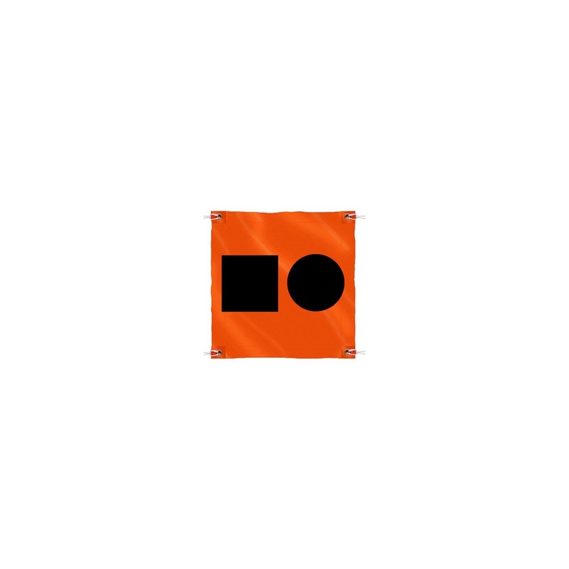 Seachoice 78341 3′ x 3′ Orange Distress Signal SOS Flag