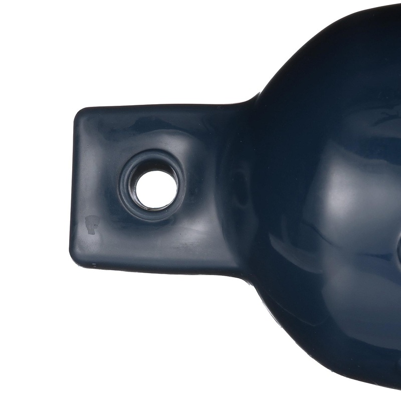 Seachoice 79081 Twin Eye Ribbed Fender, Blue, 5.5 x 20