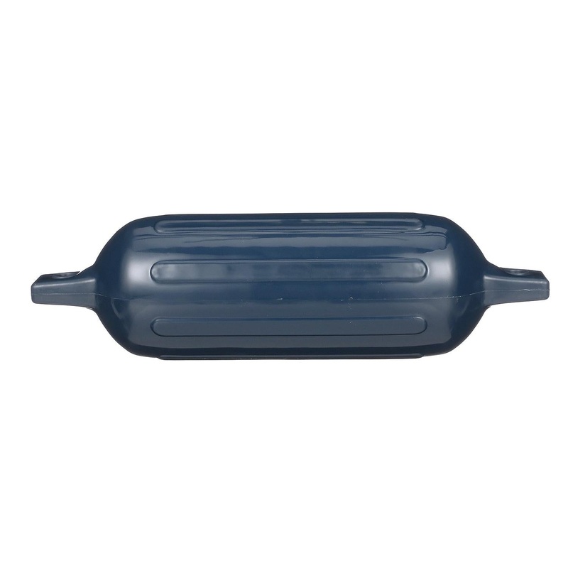 Seachoice 79091 Twin Eye Ribbed Fender, Blue, 6.5 x 23
