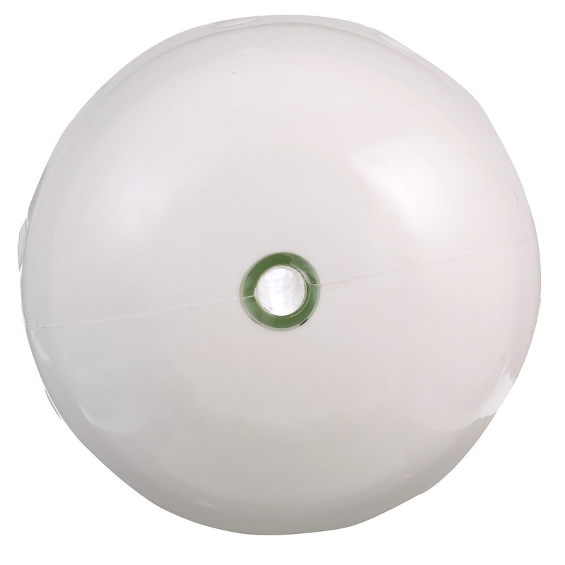 Seachoice 79131 Center Hole Ribbed Fender, White, 10 x 25