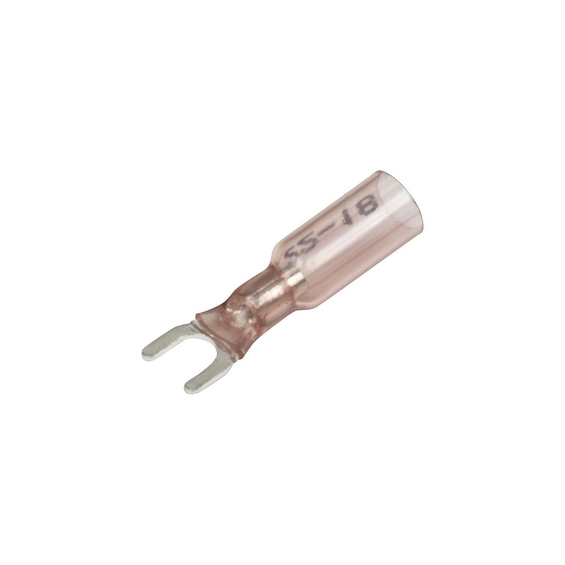 Seachoice 64033 3-To-1 Heat Shrink Spade Terminal – 22-18 Ga., #8 Stud, 25/Bag