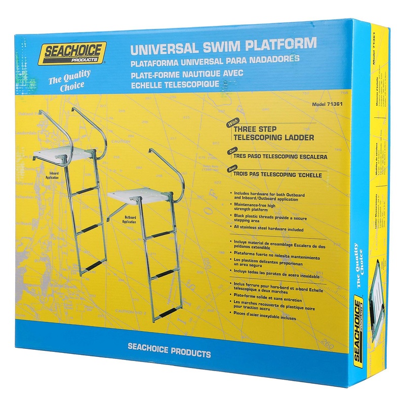 Seachoice Universal Swim Platform With Top Mount Ladder