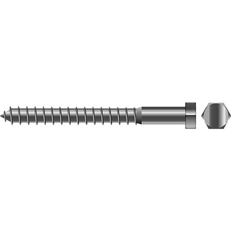 Seachoice 59733 Stainless Steel Lag Screw