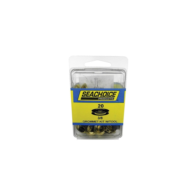 Seachoice 59998 Grommet Kit With Tool – 20 Sets – 3/8 Grommets