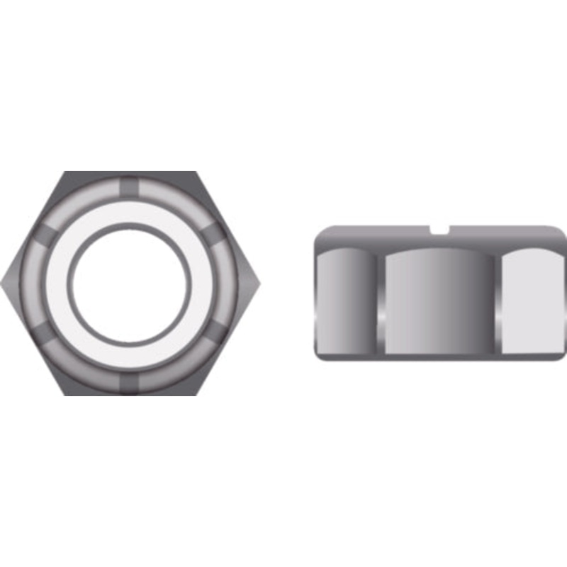 Seachoice Stainless Steel Nylon Insert Locknut, 5/16-18