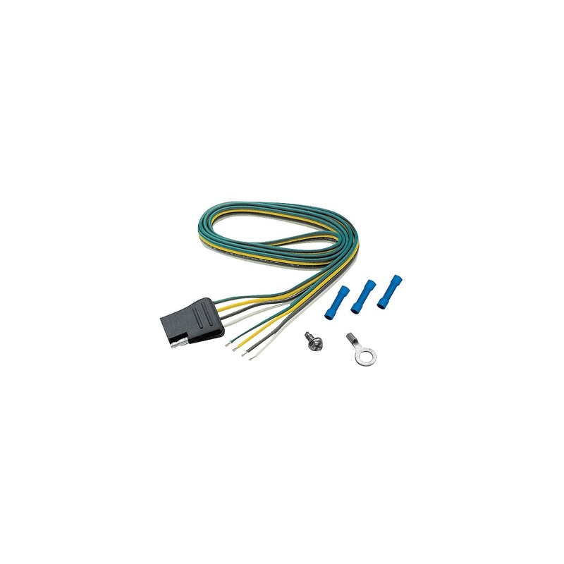 4-Way Flat Trailer Harness 48Car Side for 2-Wire Systems