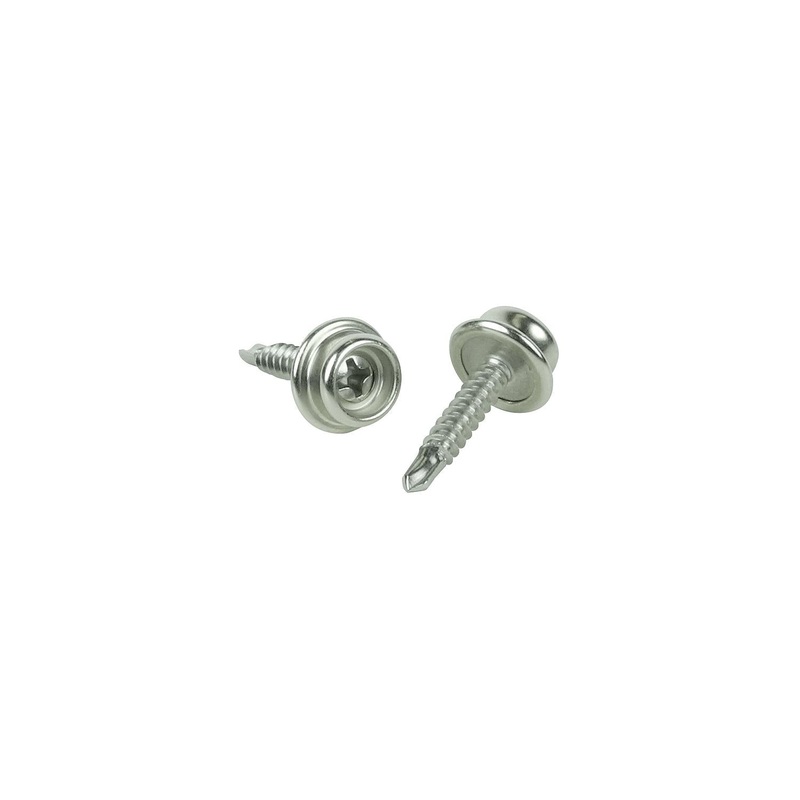 Seachoice 59388 Button Stud Self-Drilling Screw 3/4, 50/pk
