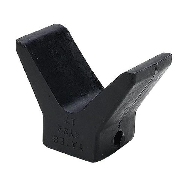 Seachoice Black Rubber Molded Y Bow Stop