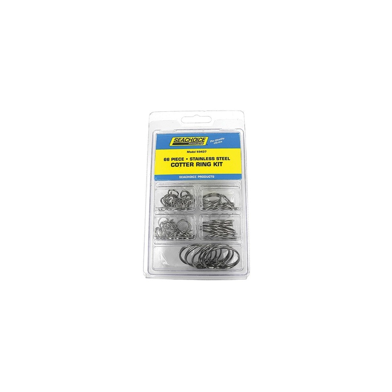 Seachoice Stainless Steel Cotter Ring Kit – 66 Piece
