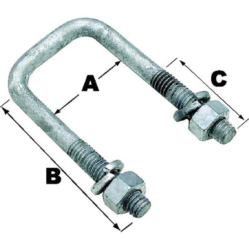 Sq U-Bolt-4 1/16X2 13/16(Bulk