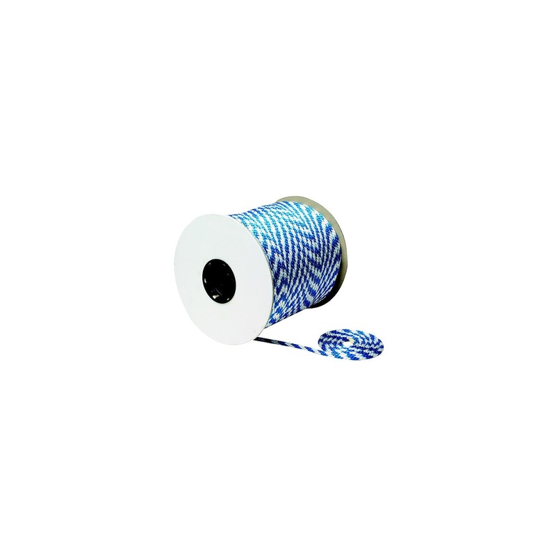 Blue/White Solid Braid MFP Multi-Purpose Spool (Derby Rope), 3/8 x 500′