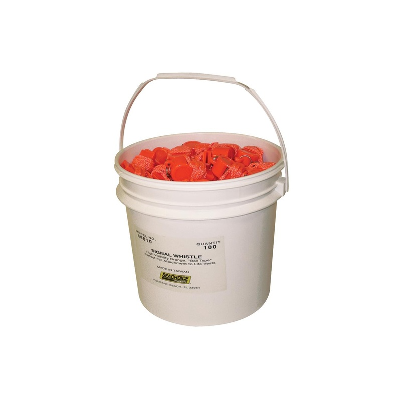 Seachoice 46010 Whistle-Orange Plastic – Bulk, Pack of 100