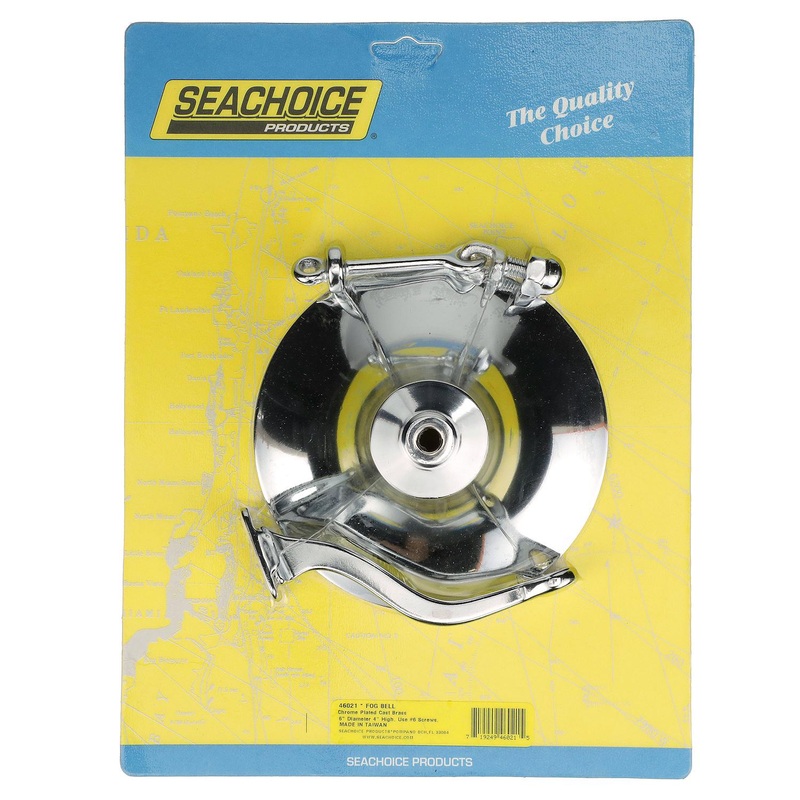 Seachoice 46021 6 Chrome Plated Brass Fog Bell