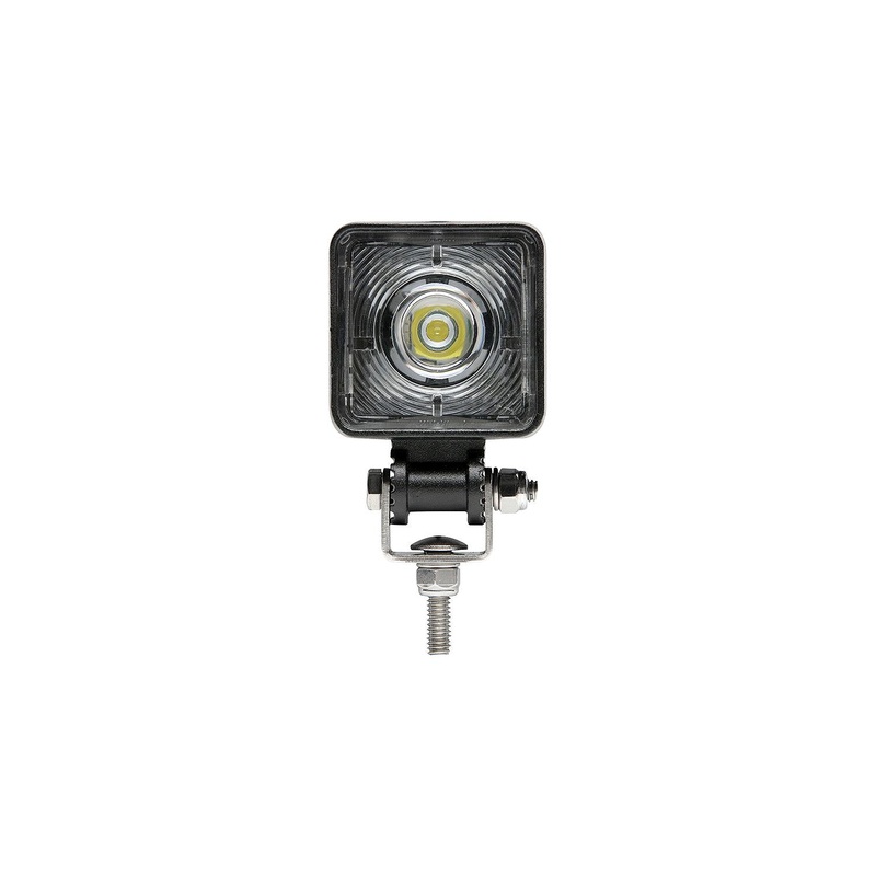 Seachoice 51621 LED Flood Beam Square/Compact Work Light, 12/24V, Black Housing, 1 LED