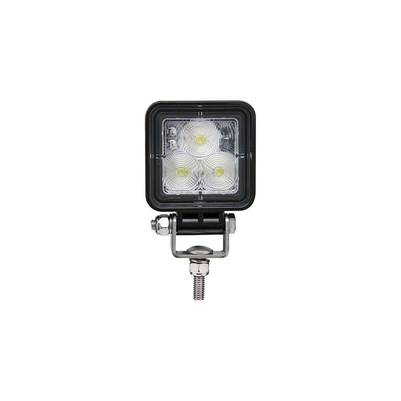 Seachoice 51631 LED Flood Beam Square/Compact Work Light, 12/24V, Black Housing, 3 LEDs