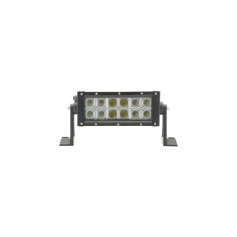 Seachoice 51701 LED Spot/Flood Light Bar, Black Housing, 12 LEDs, 7.25, 12/24V