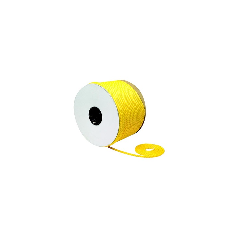 Twist Poly Yellow-3/8 X 600F