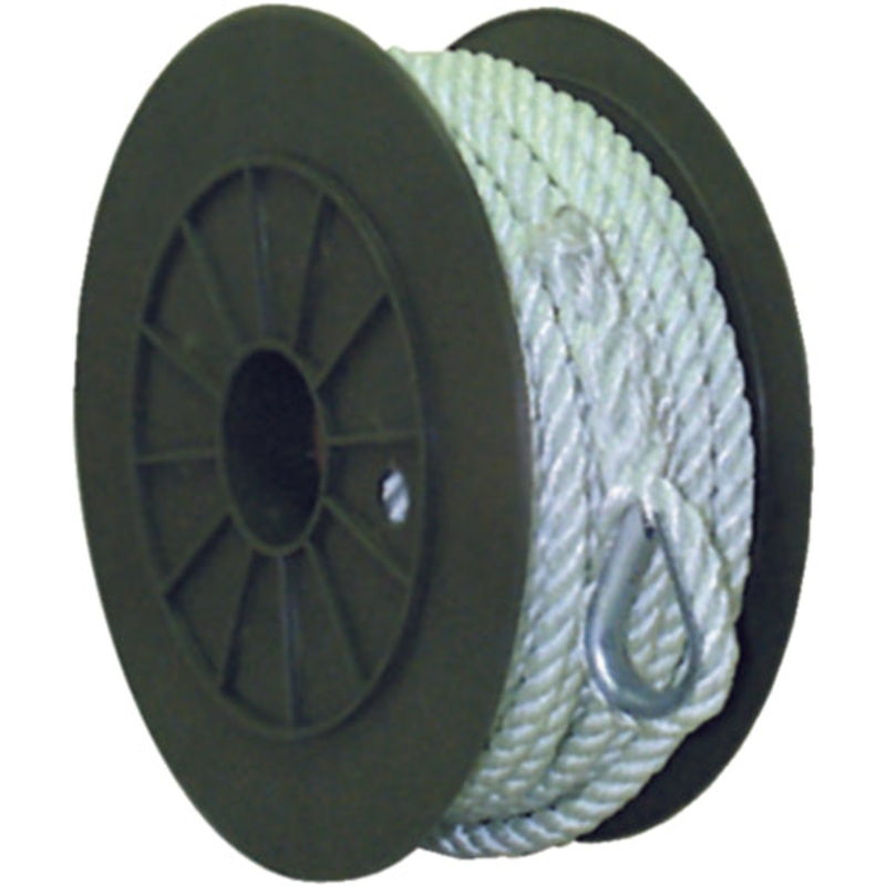 Seachoice 40783 3-Strand Twisted Nylon Anchor Line – White, 1/2 x 300′