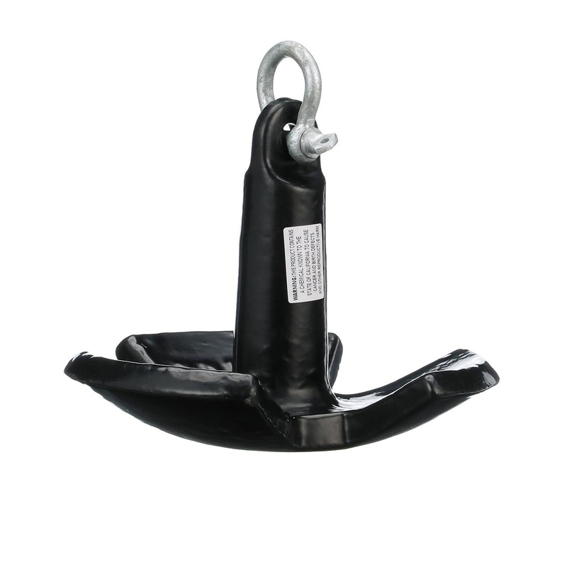 Seachoice 41500 Black Vinyl Coated River Anchor, 12 lbs.