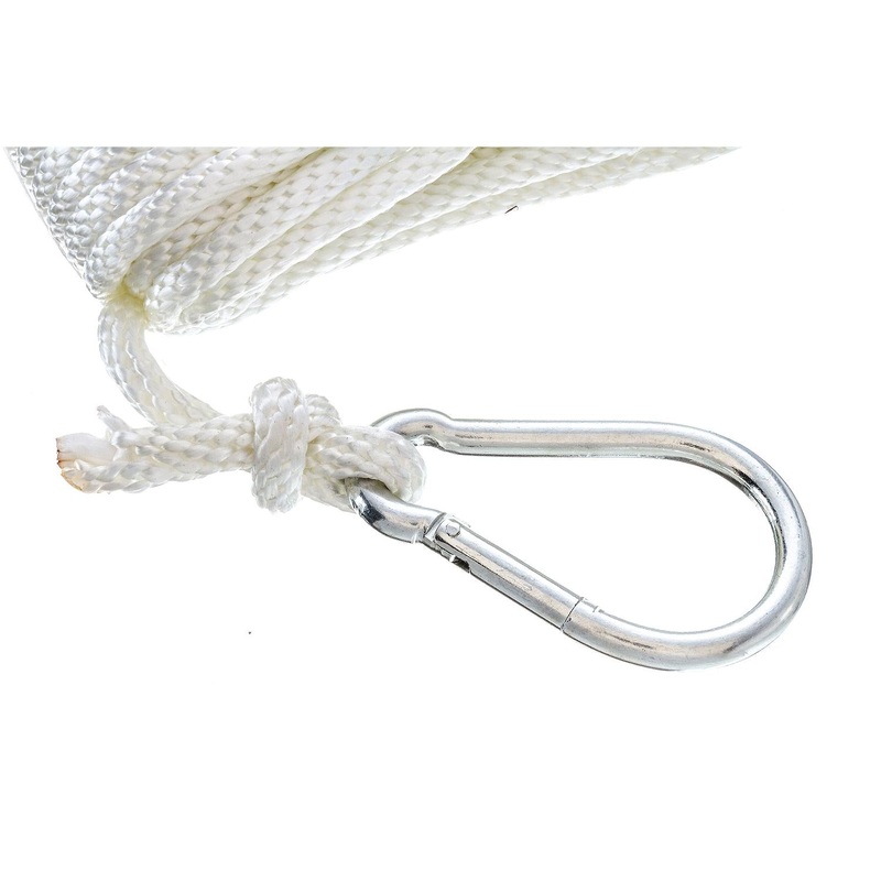 Seachoice Solid Braid Nylon Anchor Line White, 3/8 x 50′
