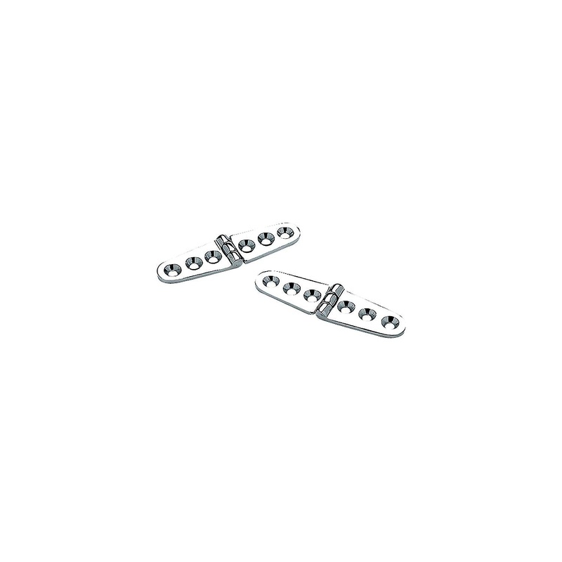 Seachoice Chrome Plated Brass Strap Hinges (1 Pair Per Pack)