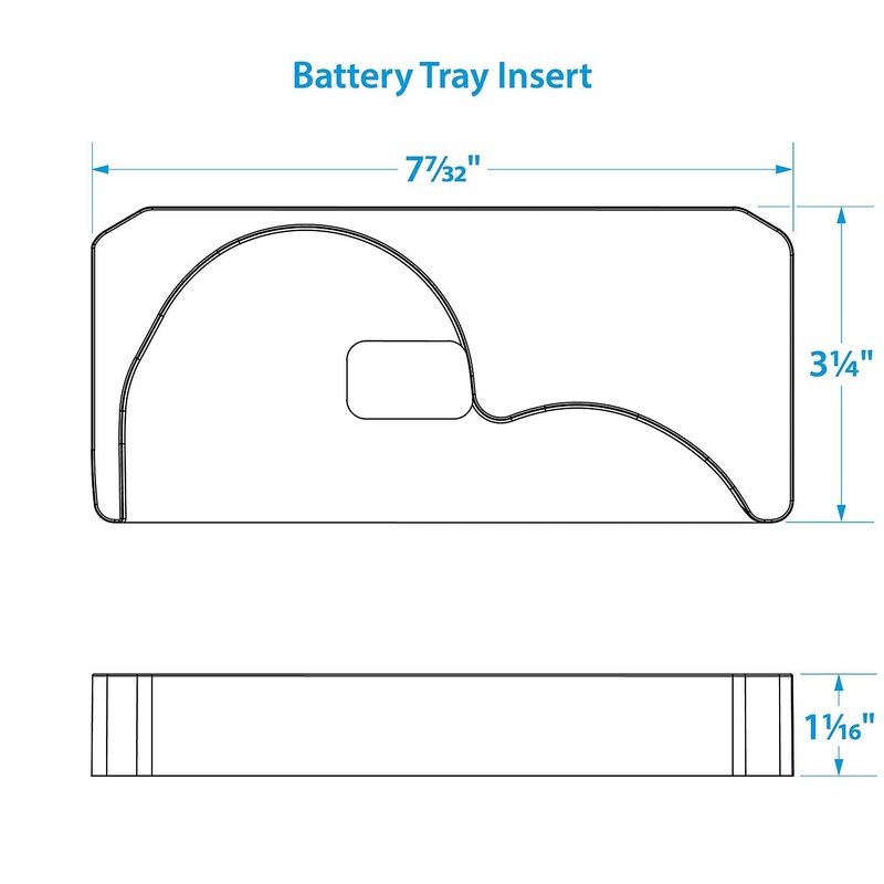 Seachoice 21951 Battery Tray w/Strap for Optima Batteries, 24/cs