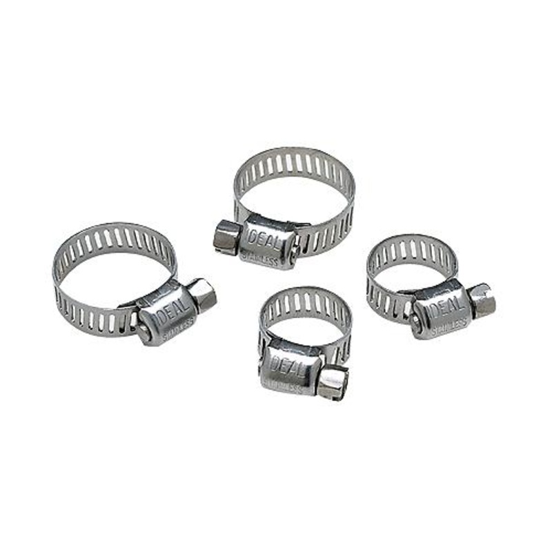 Seachoice Stainless Steel Hose Clamp Set (Includes 2 each of 1/2-29/32 and 11/16-1-1/4)