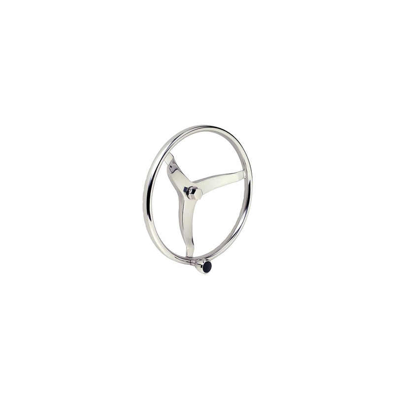 Seachoice Stainless Steel Sports Steering Wheel With Turning Knob