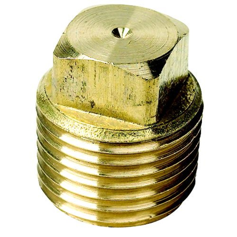 Brass Plug Only-1/2 (Bulk), Pack of 12