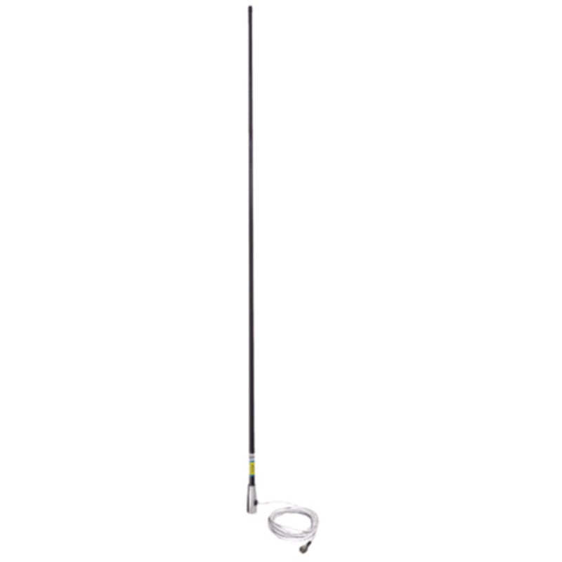 Seachoice 19719 VHF Fiberglass Antenna With Cable, 8′, Black