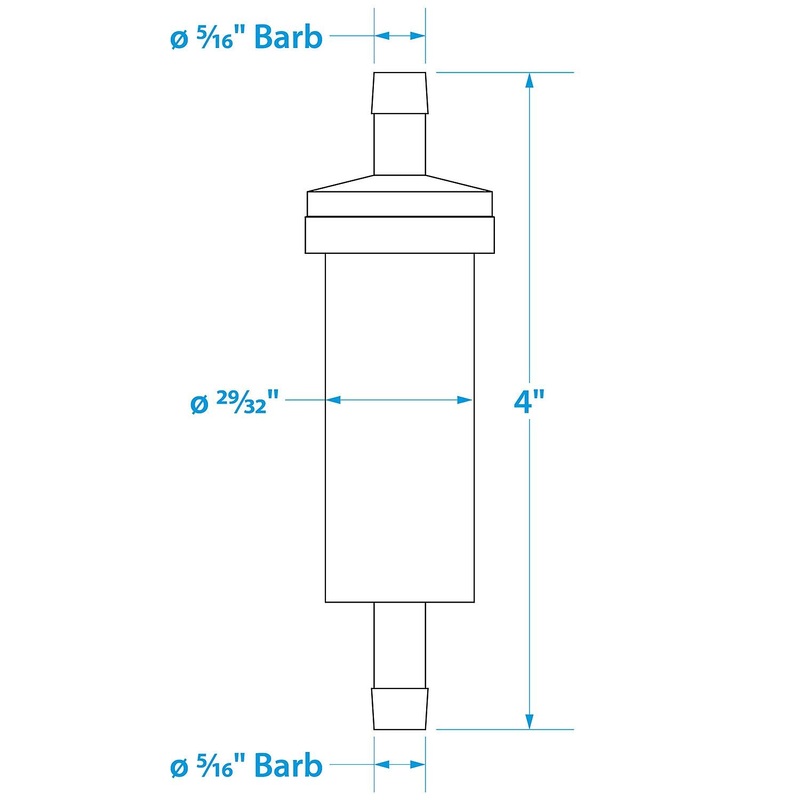 Seachoice 21111 In-Line Fuel Filter